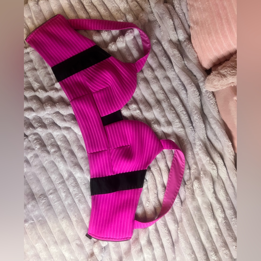 π Express y2k Era Hot Pink Ribbed Crop Top β Size Small - Barbiecore Summer - Picture 10 of 11